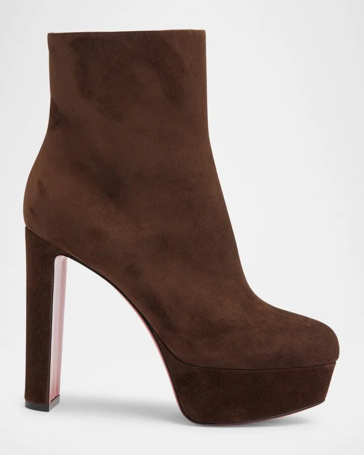 Loo Suede Red Sole Ankle Booties