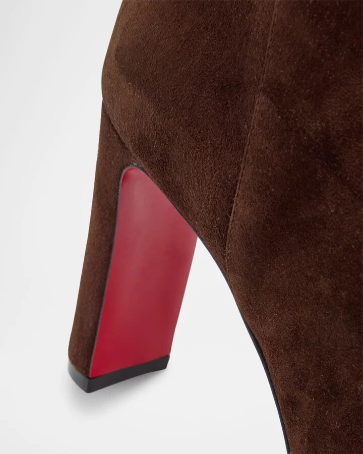 Loo Suede Red Sole Knee Boots - Image 3