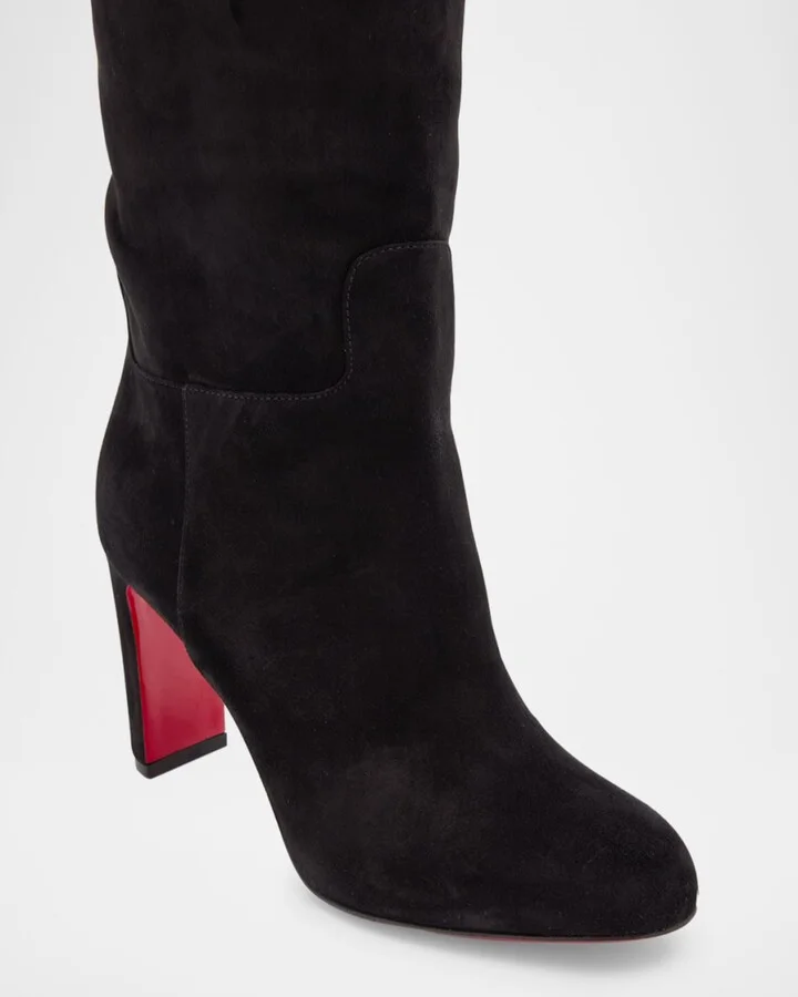 Loo Suede Red Sole Knee Boots - Image 5