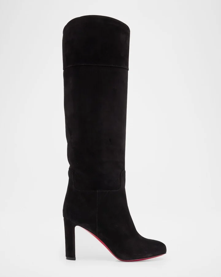 Loo Suede Red Sole Knee Boots