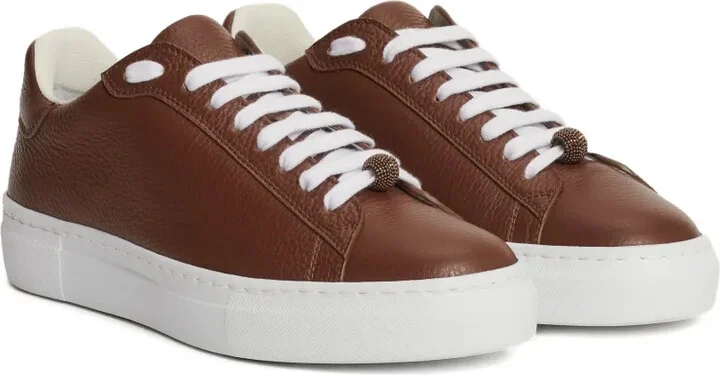 Loop Charm-Detail Lace-Up Sneakers - Image 2