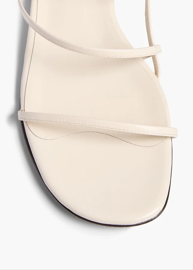 Loop Flat Sandal in Cream Leather - Image 3