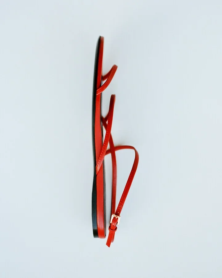 Loop Flat Sandal in Rebel Leather - Image 5