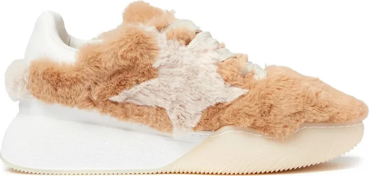 Loop fleece-texture sneakers