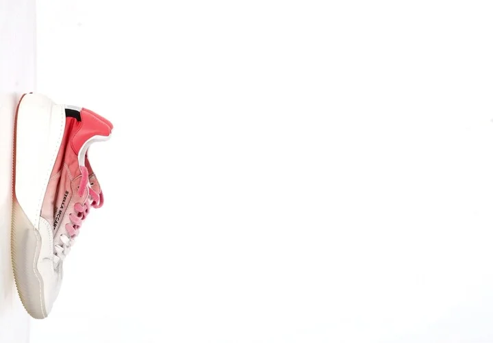 Loop Ombre Sneakers in Pink and White Polyester