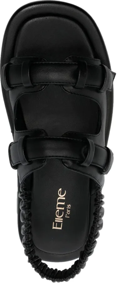 Loop platform leather slingback sandals - Image 4