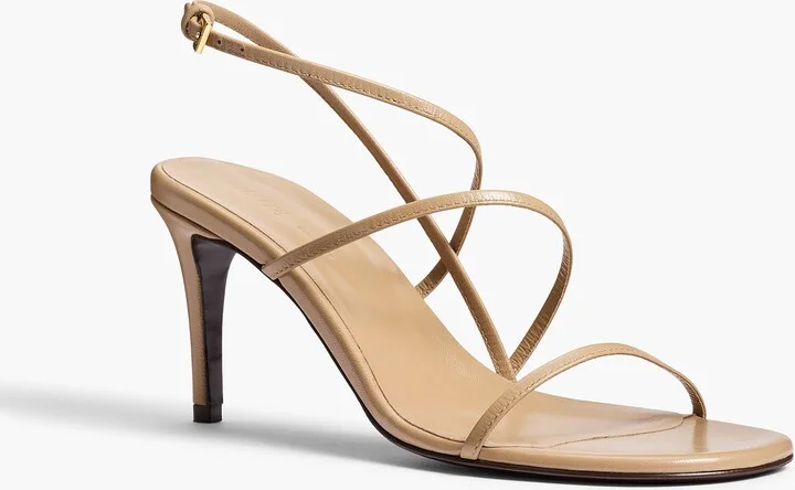 Loop Sandal in Beige Leather - Image 2