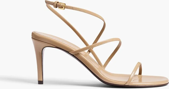 Loop Sandal in Beige Leather