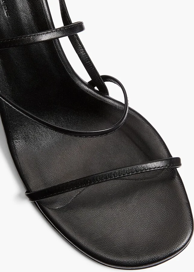 Loop Sandal in Black Leather - Image 4