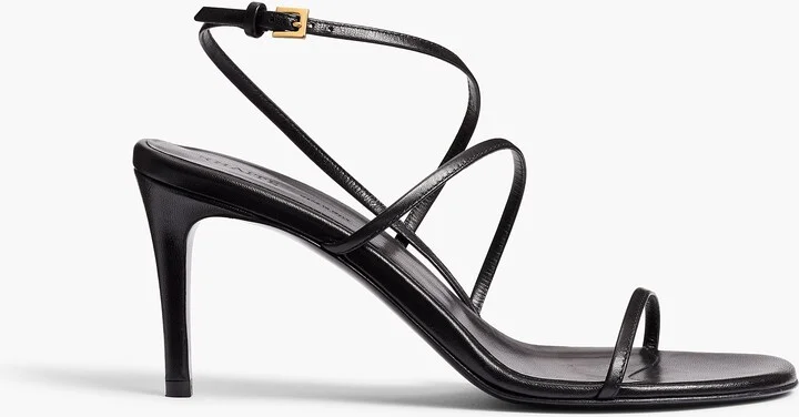 Loop Sandal in Black Leather