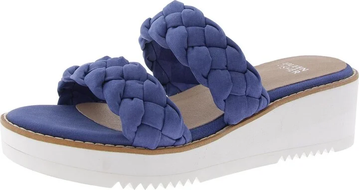 LOOP Womens Braided Manmade Platform Sandals