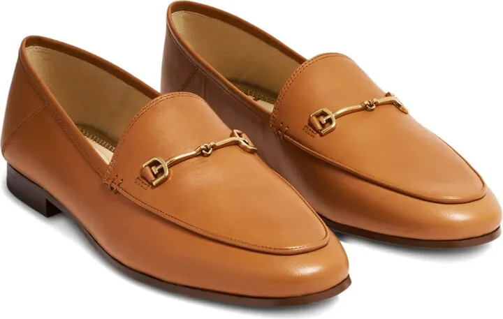 Loraine Bit metallic-horsebit leather loafers - Image 2