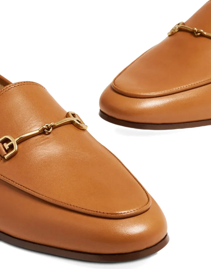 Loraine Bit metallic-horsebit leather loafers - Image 4