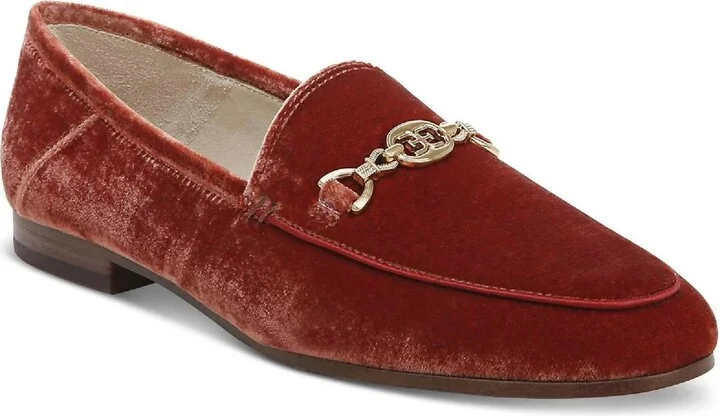Loraine Prima Bit Loafer In Canyon Orange Velvet