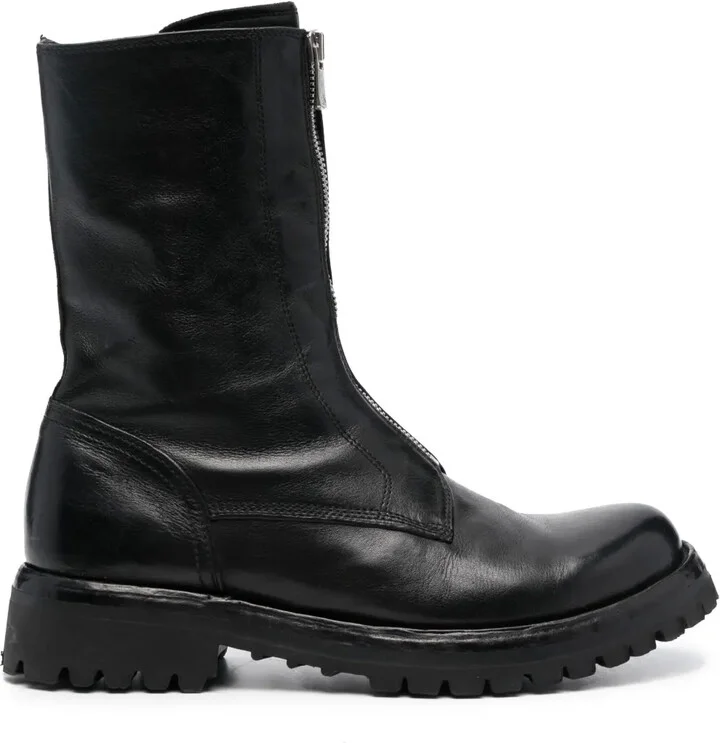 Loraine zip-up leather boots