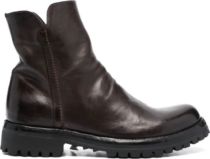 Loraine zip-up leather boots