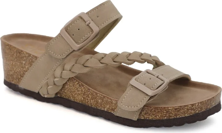 Lorayn Braided Strap Wedge Sandal