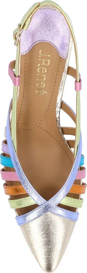 Lorel Slingback Kitten Heel Pointed Toe Pump - Image 5