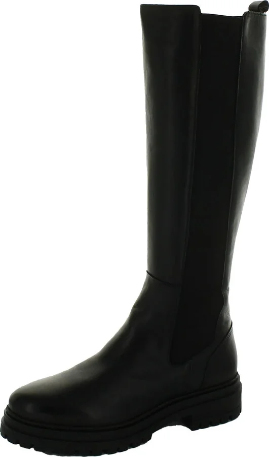 Loren Womens Leather Tall Knee-High Boots