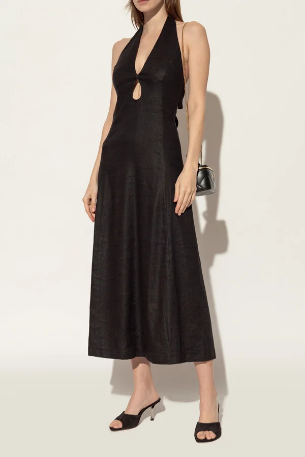 'Lorena' Heeled Mules, , - Black - Image 2
