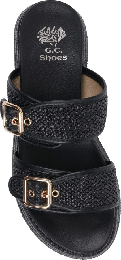 Lorena Raffia Platform Slide Sandal - Image 4