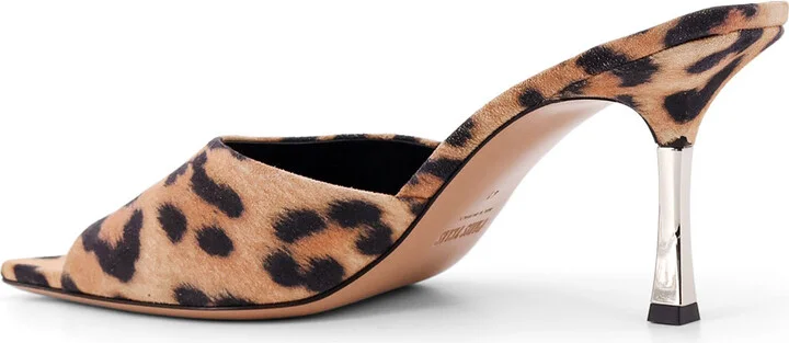 Lorena Suede Sandals With Animal Print - Image 3