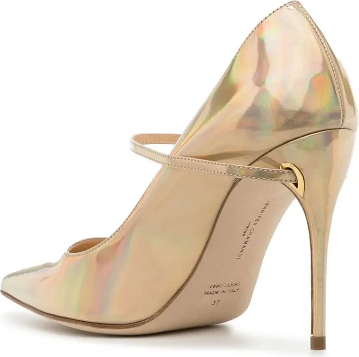 Lorenzo 105mm leather pumps - Image 3