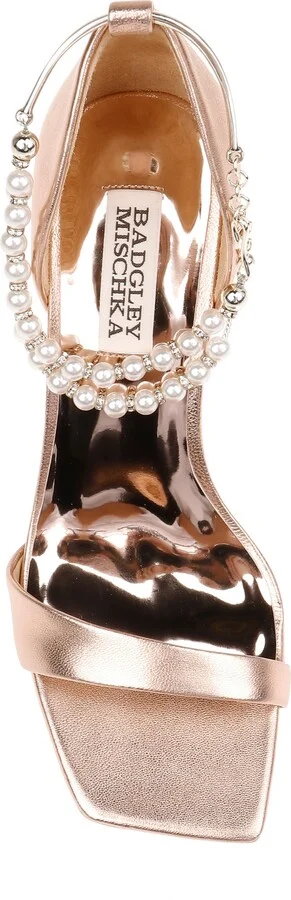 Loretta Imitation Pearl Ankle Strap Sandal - Image 5
