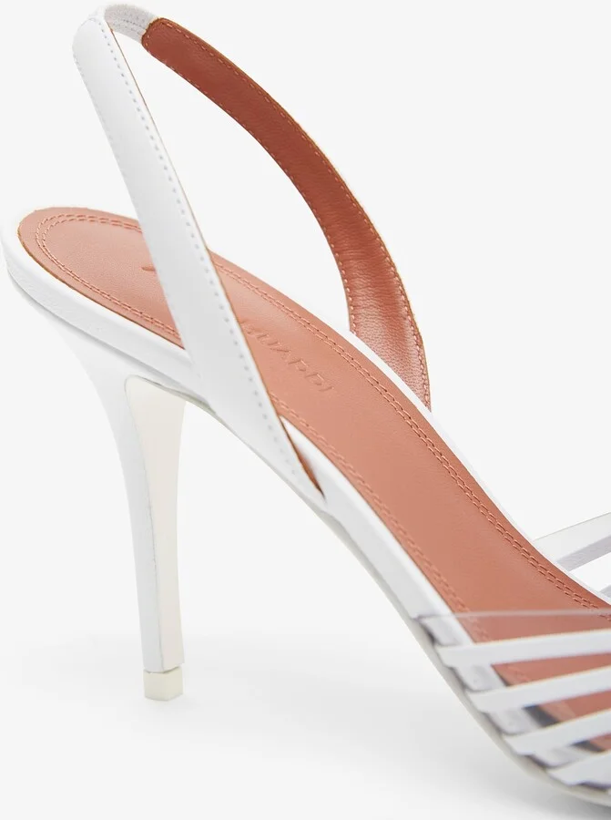 Lori 90 white nappa slingback pumps - Image 5