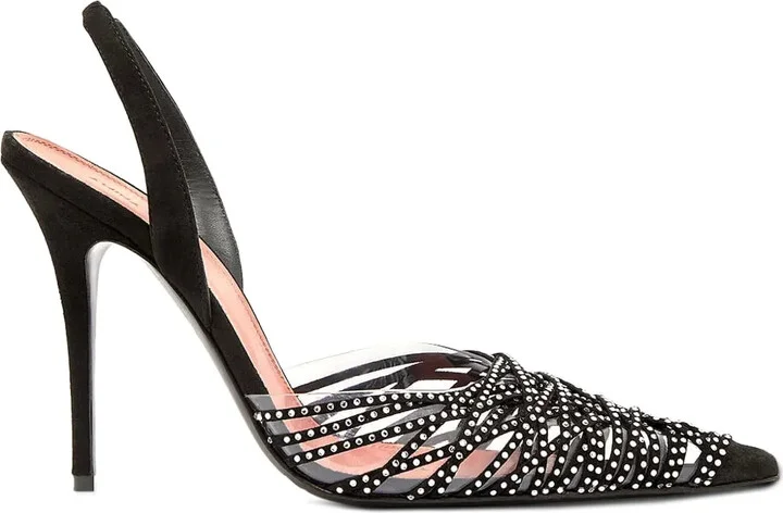 Lori beaded slingback pumps