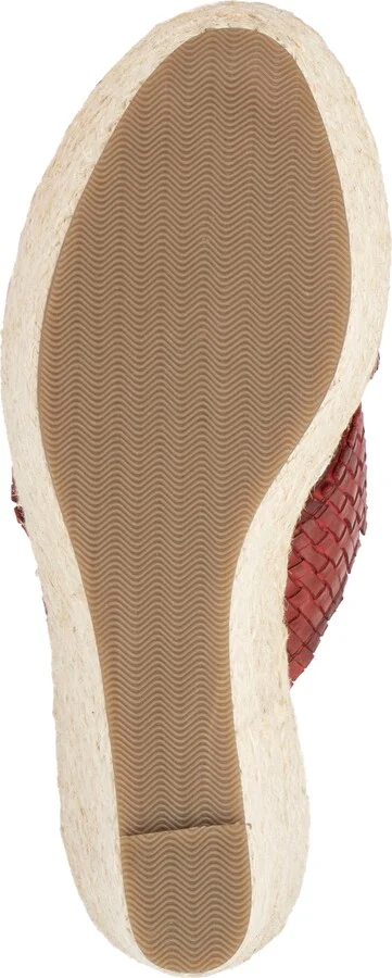 Lorie Leather Espadrille Platform Wedge Sandal - Image 6