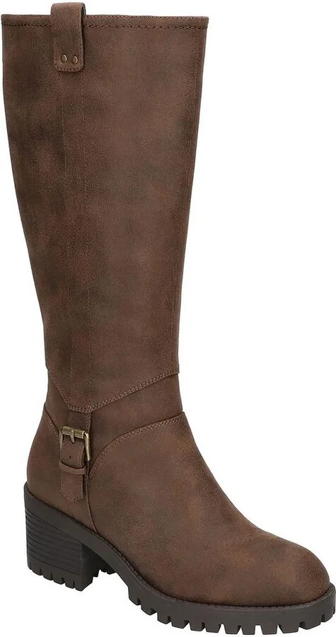 Lorielle Womens Zipper Round toe Mid-Calf Boots