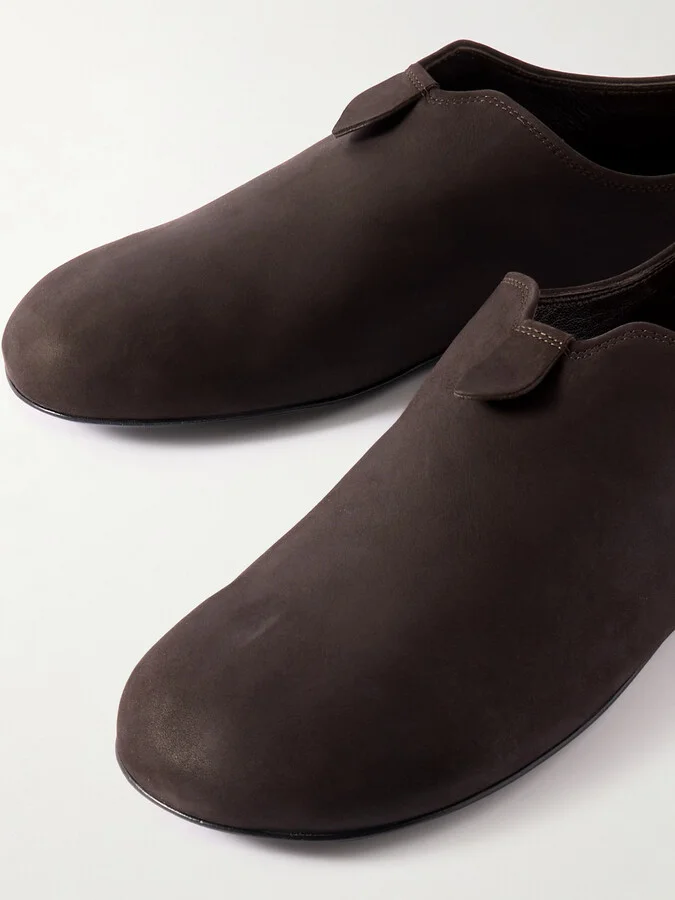 Loro Piana - Floaty Nubuck Loafers - Brown - Image 4