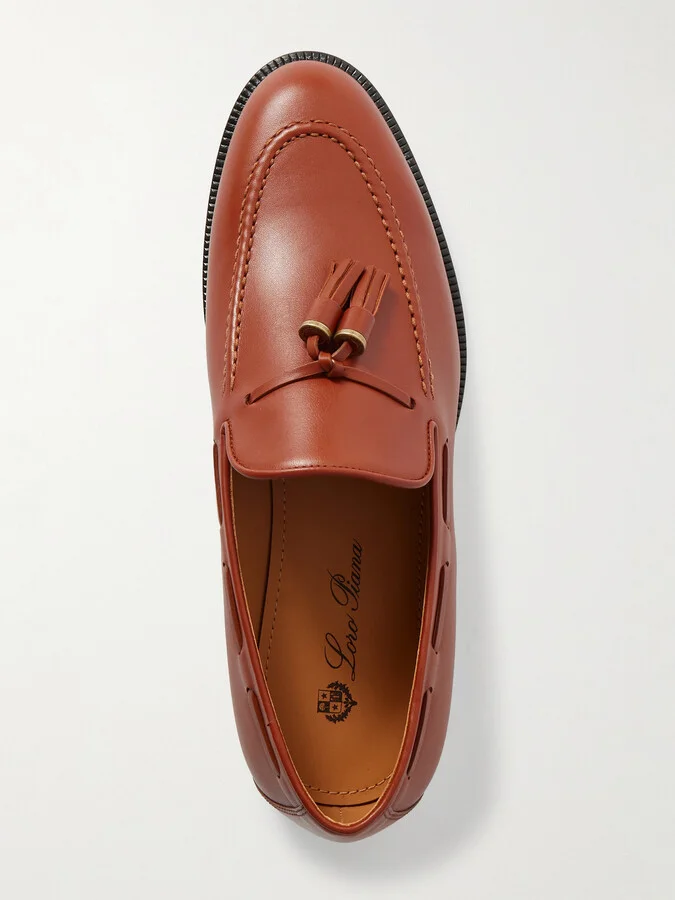 Loro Piana - Francis Tasseled Leather Loafers - Brown - Image 5