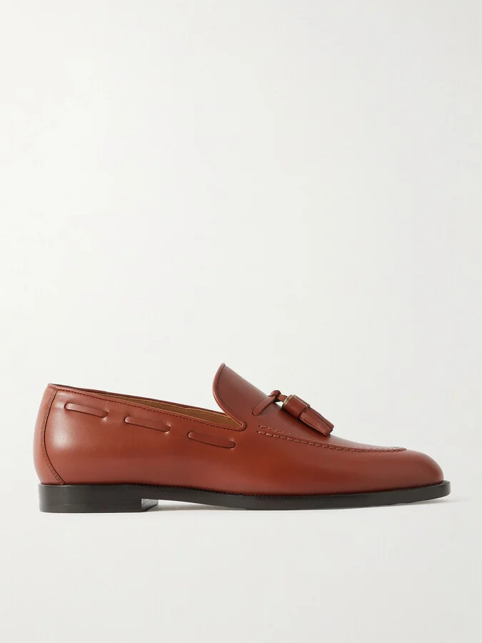 Loro Piana - Francis Tasseled Leather Loafers - Brown
