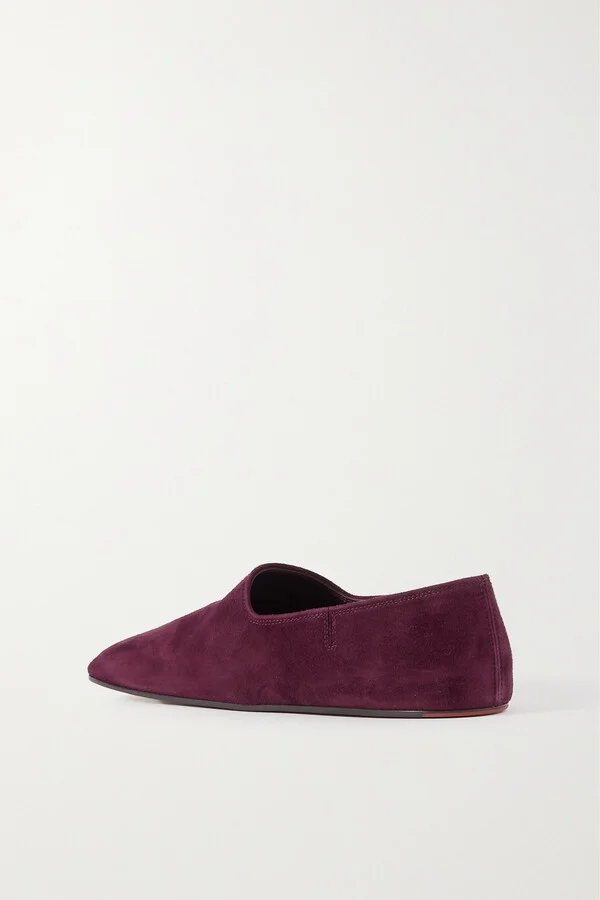 Loro Piana - Gravina Suede Loafers - Purple - Image 3