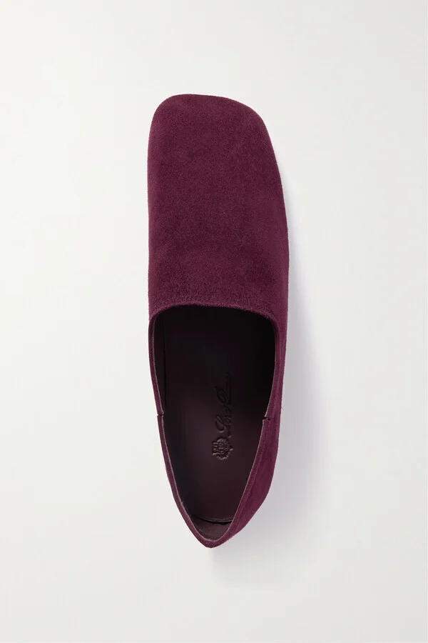 Loro Piana - Gravina Suede Loafers - Purple - Image 5