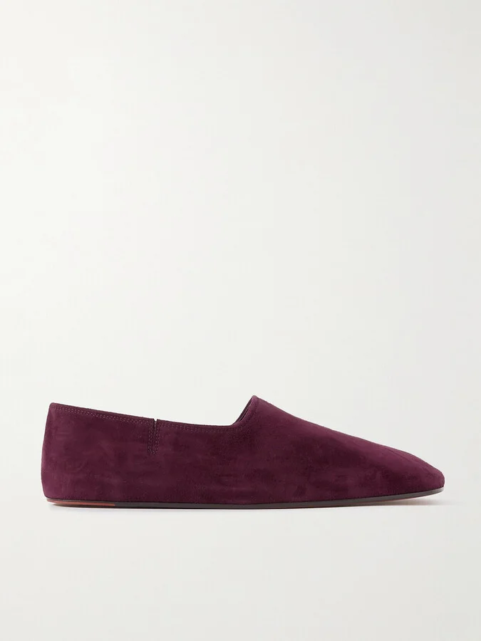 Loro Piana - Gravina Suede Loafers - Purple