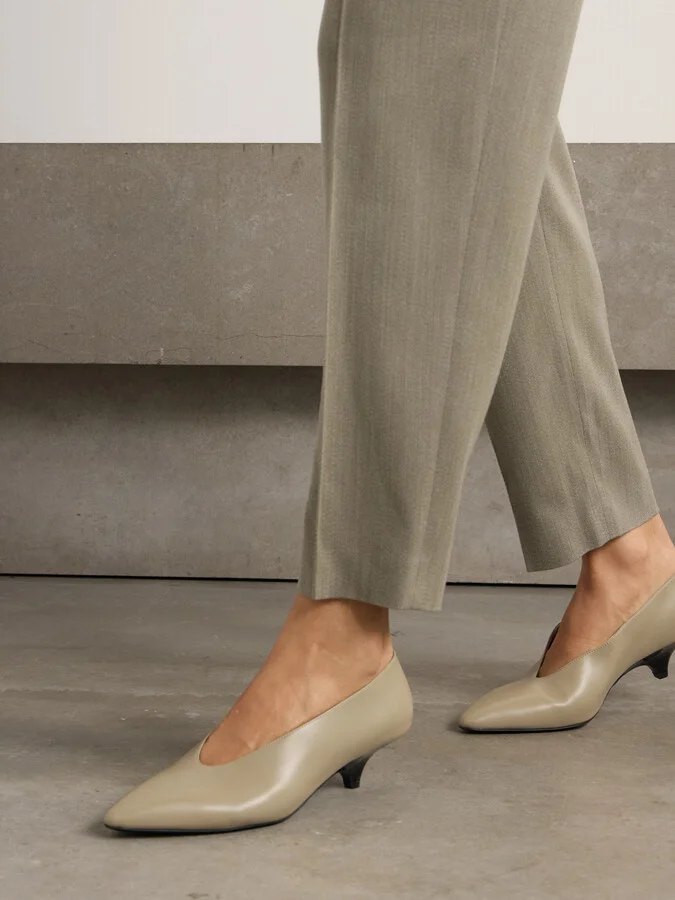 Loro Piana - Rebecca Leather Pumps - Green - Image 2