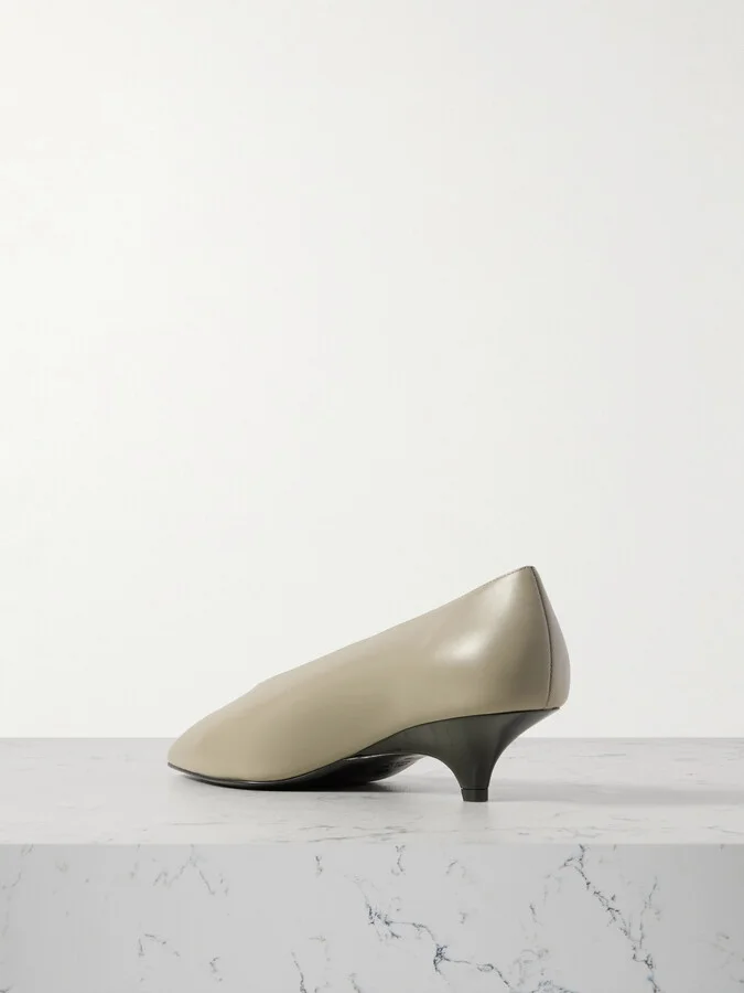 Loro Piana - Rebecca Leather Pumps - Green - Image 3