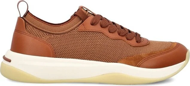 Loro Piana Round-Toe Lace-Up Sneakers