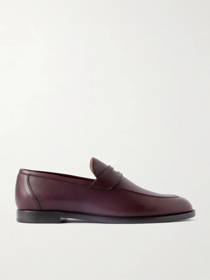 Loro Piana - Sergio Leather Loafers - Purple
