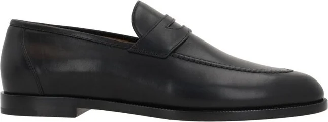 Loro Piana Sergio Round Toe Loafers
