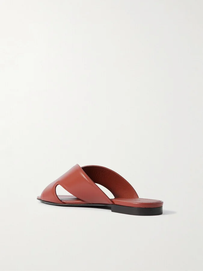 Loro Piana - Vera Cutout Studded Leather Sandals - Brown - Image 3