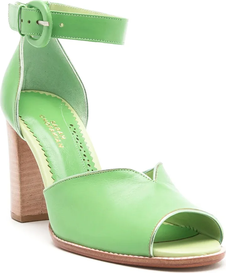 Lorraine 75mm leather sandals - Image 2