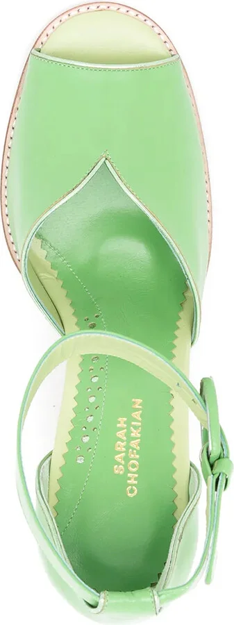 Lorraine 75mm leather sandals - Image 4