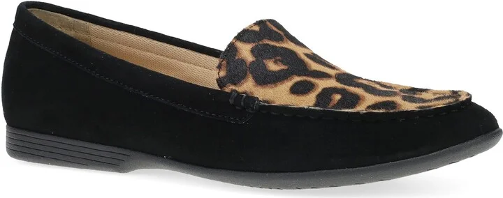 Black/ Leopard Suede