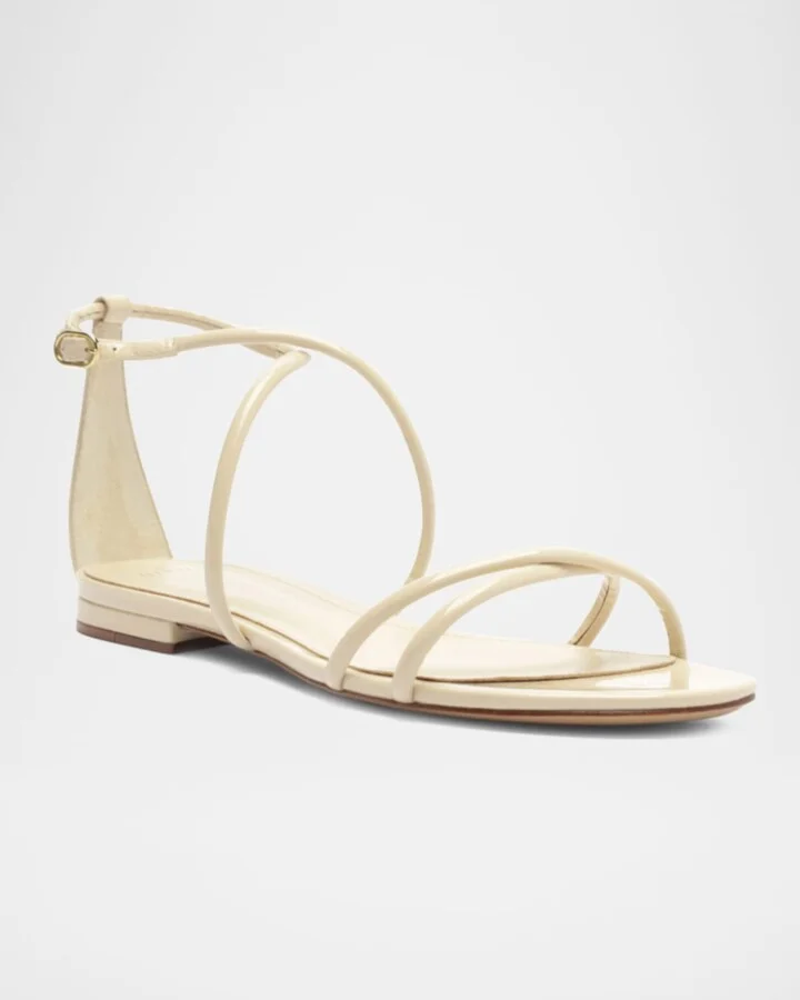 Lory Flat Patent Leather Sandals - Image 2