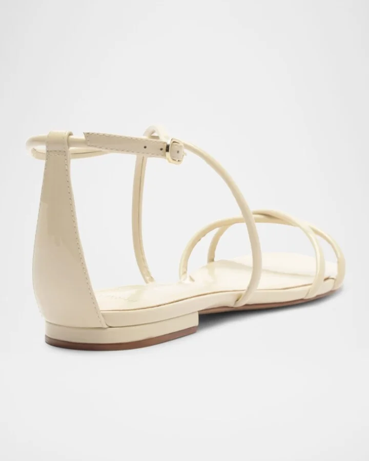 Lory Flat Patent Leather Sandals - Image 4