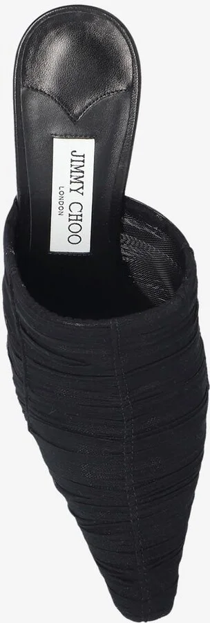 Lotta 65 Ruched Tulle Mules - Image 3